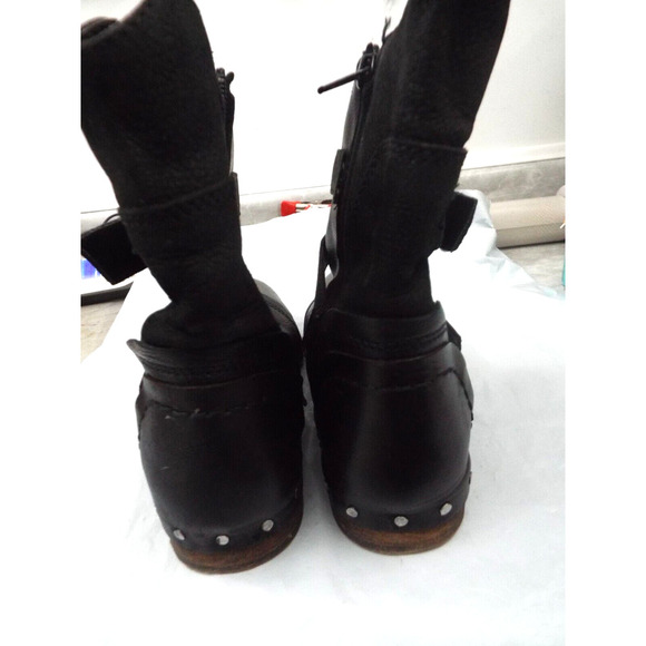Naughty Monkey Ankle Boots Woman 8 Black Leather Boot - Picture 3 of 13